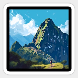 A visit to Machu Picchu Sticker